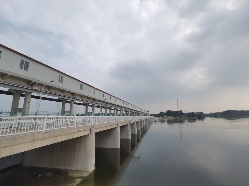 圖為獨流減河進洪南閘。新華社記者 劉惟真 攝