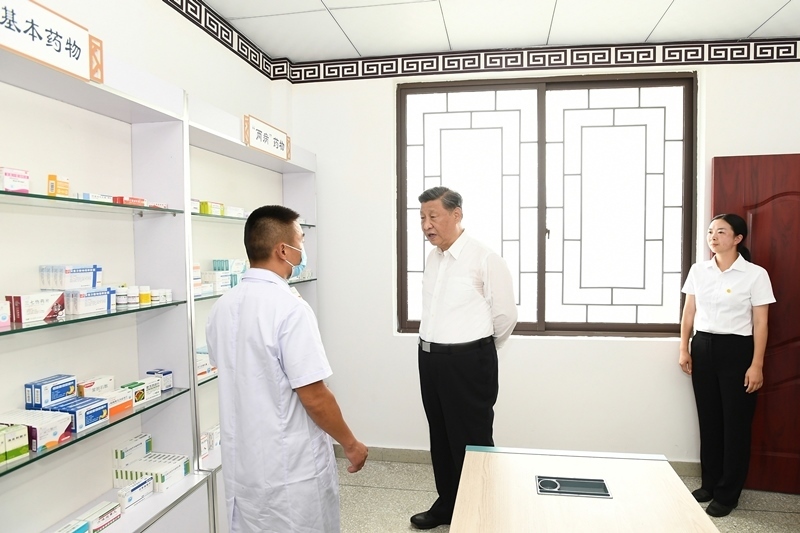 2022年6月8日，習近平總書記在四川眉山東坡區(qū)太和鎮(zhèn)永豐村考察。