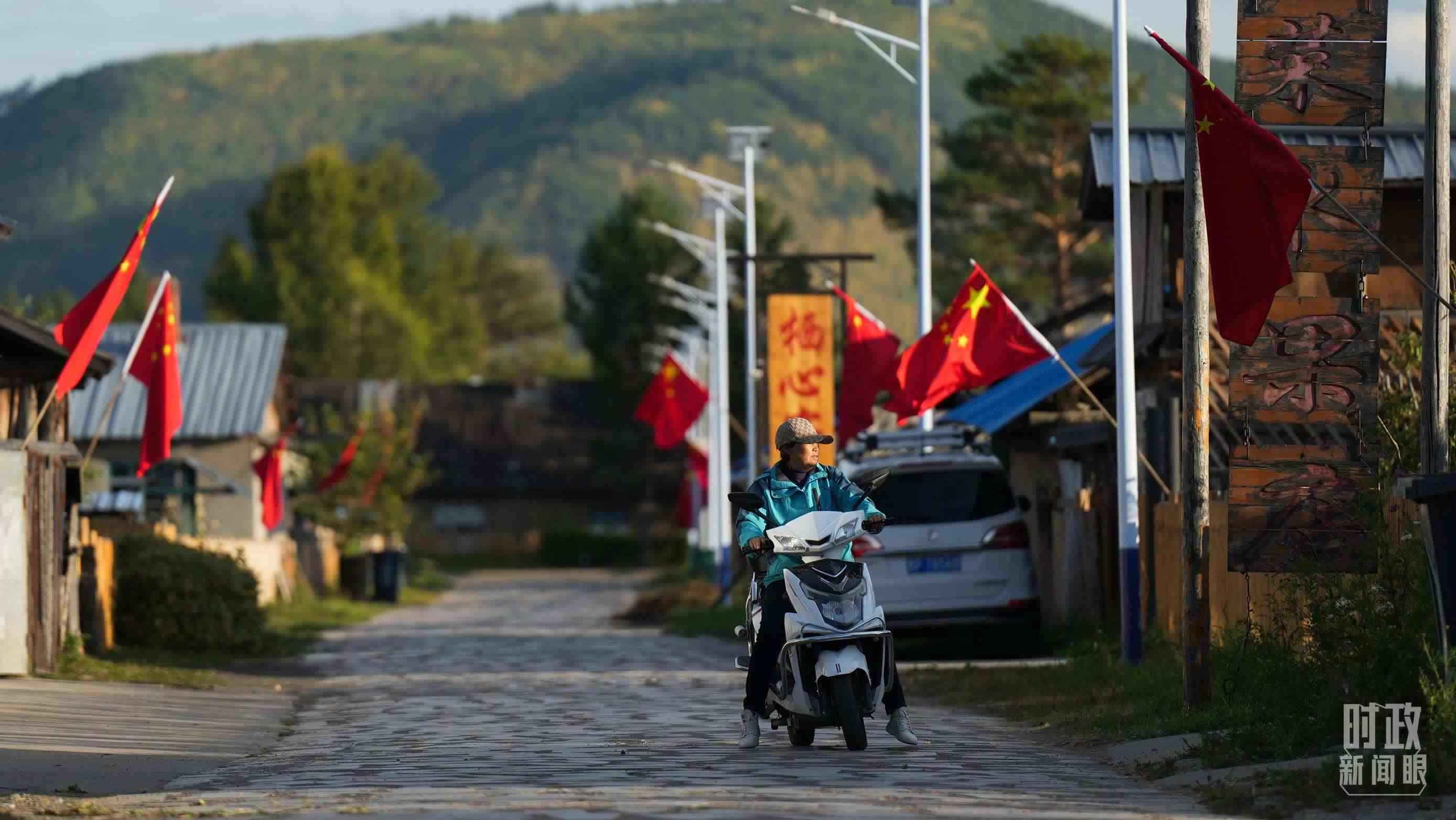△北極村里民宿眾多。（總臺國廣記者李晉拍攝）