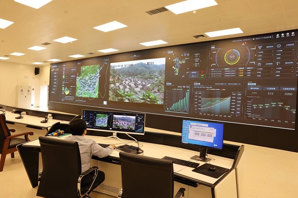 景邁山遺產監(jiān)測中心。普洱景邁山古茶林保護管理局供圖