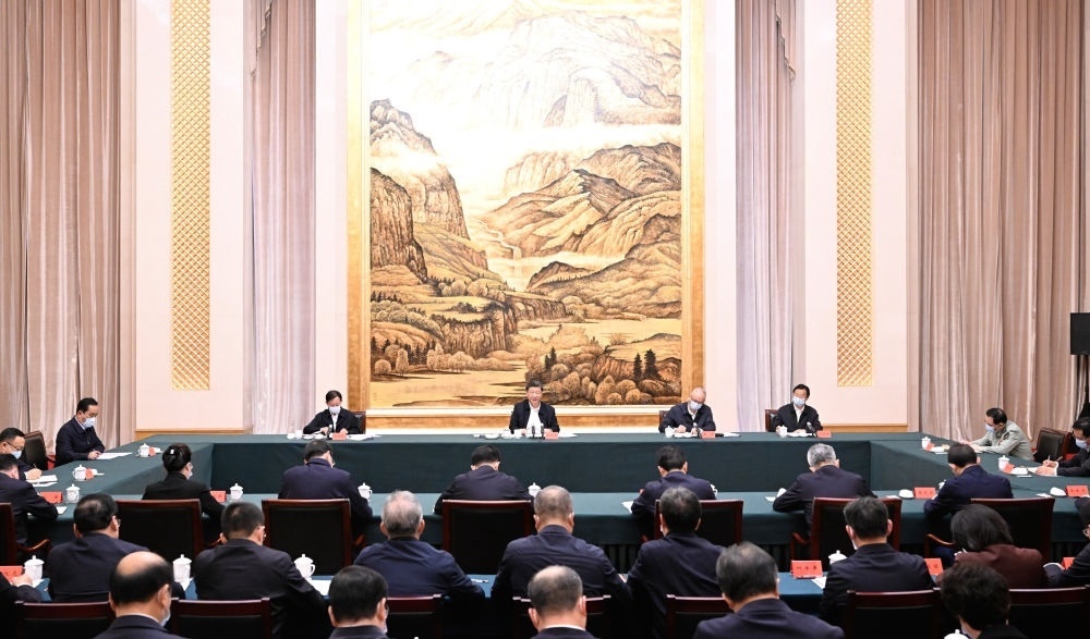  2023年5月17日上午，習(xí)近平在西安聽取陜西省委和省政府工作匯報(bào)并發(fā)表重要講話。