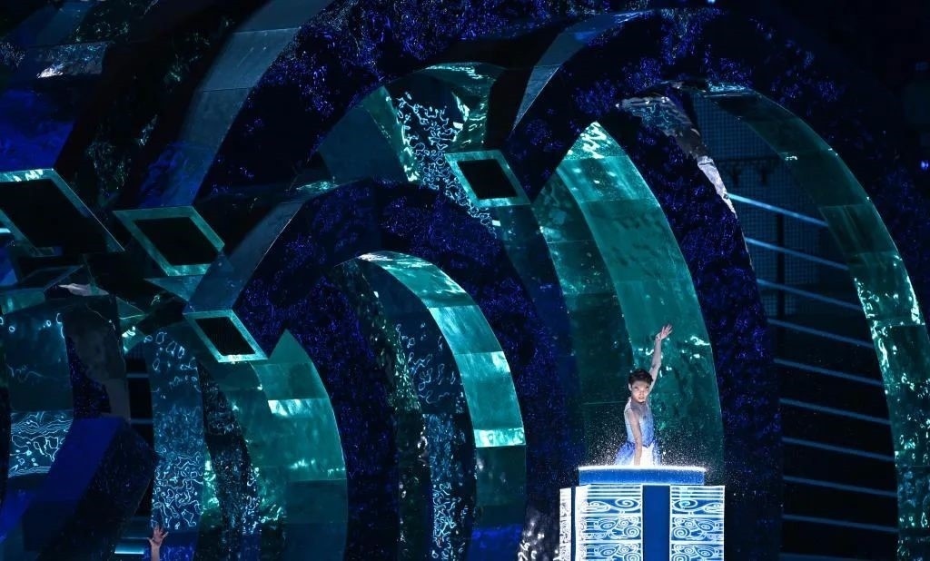 △9月23日，杭州第19屆亞洲運動會開幕式迎賓表演《水潤秋輝》。