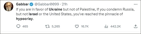 巴以爆發(fā)新沖突后,他再指西方“雙標(biāo)”