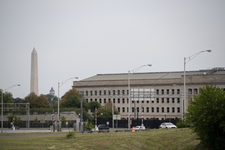 這是2021年8月3日在美國弗吉尼亞州阿靈頓拍攝的美國國防部所在地五角大樓。新華社記者劉杰攝