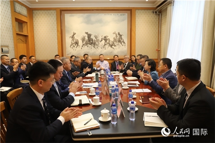 3.2023年10月30日，中國駐蒙使館座談會現場。人民網記者 霍文攝