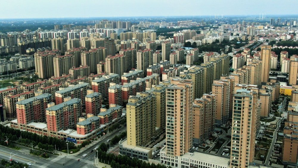 這是2021年6月23日拍攝的蘭考縣縣城（無人機照片）。新華社記者 李安 攝