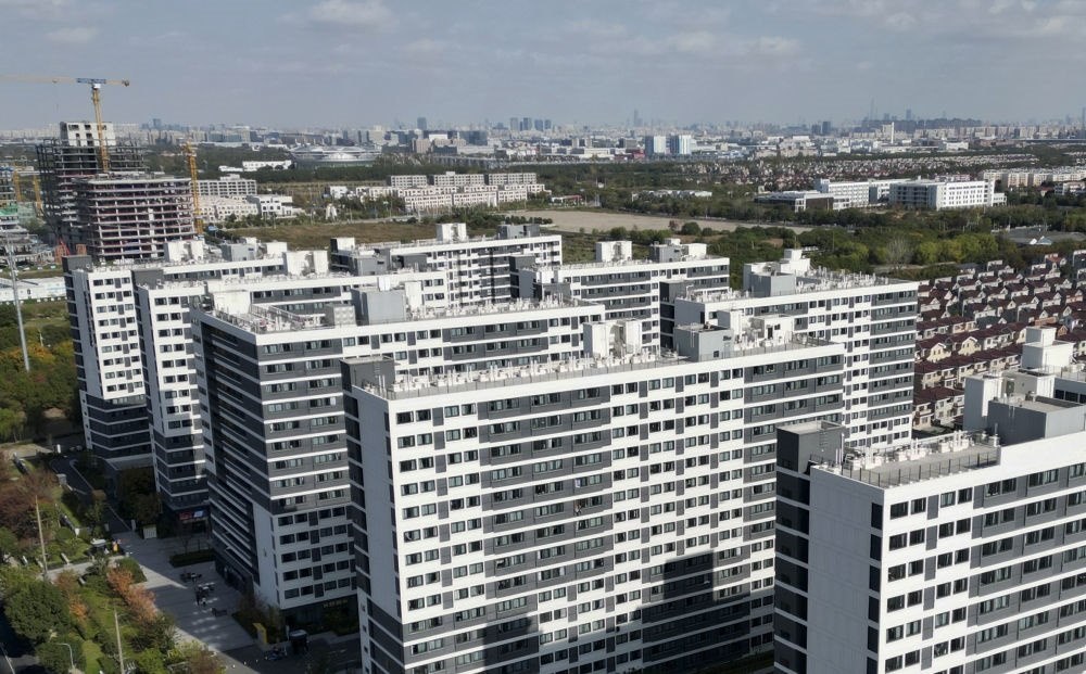 社區(qū)外景（無(wú)人機(jī)照片）。