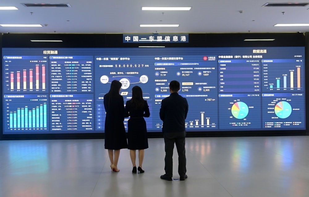 中國(guó)—東盟信息港股份有限公司展廳。