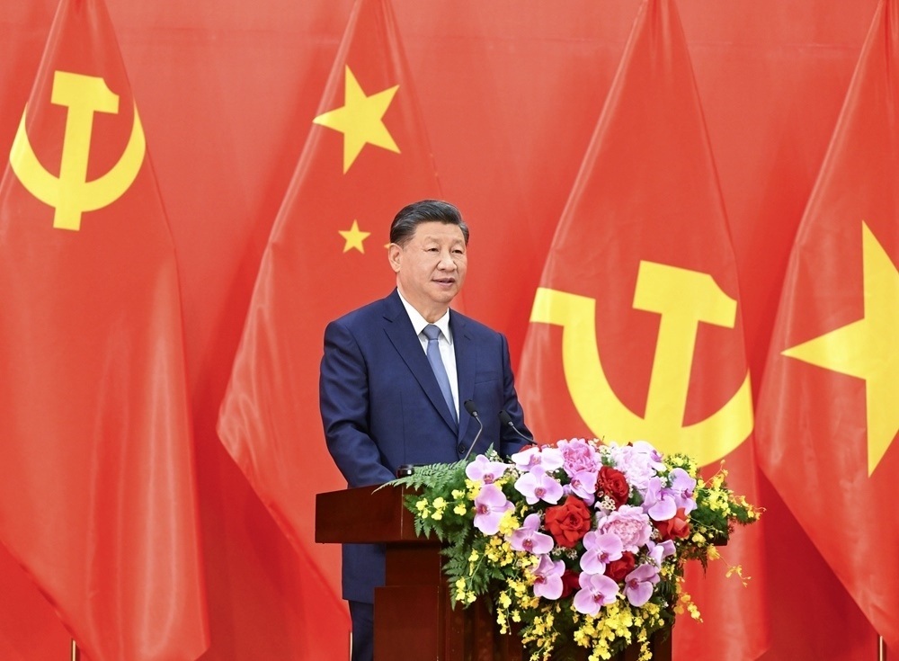 習(xí)近平總書記發(fā)表題為《賡續(xù)傳統(tǒng)友誼，開創(chuàng)中越命運(yùn)共同體建設(shè)新征程》的重要講話。