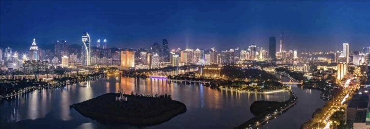 筼筜夜色。（圖源：人民日報）