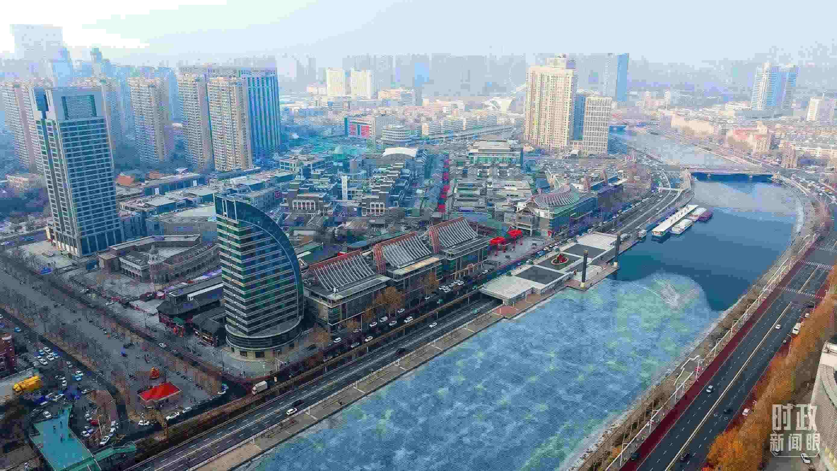 △天津航拍。（總臺記者劉功河拍攝）