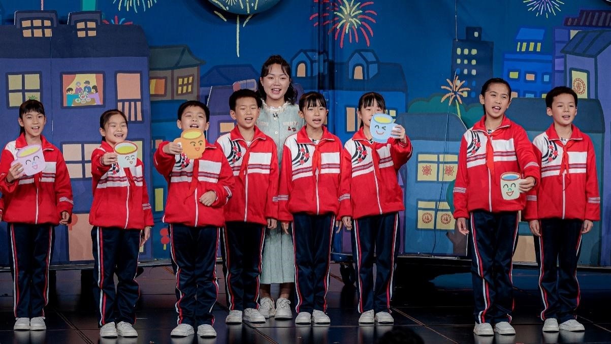 湖南省懷化市會同縣粟裕希望小學田野詩班彩排現(xiàn)場。主辦方供圖