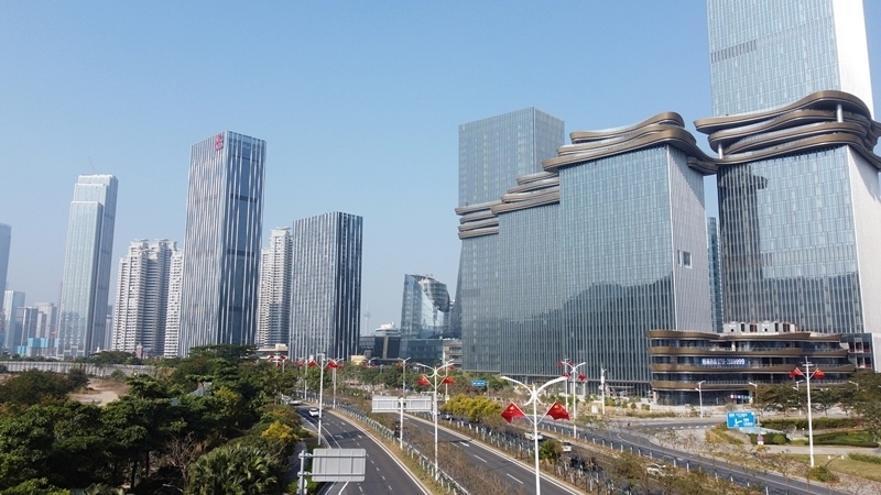 2024年1月1日，廣東珠海，橫琴粵澳深度合作區(qū)樓群。