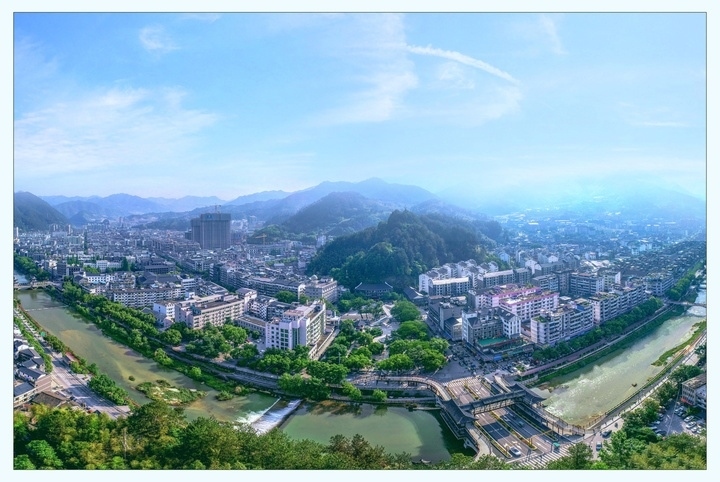 俯瞰景寧縣城。供圖 景寧縣委宣傳部