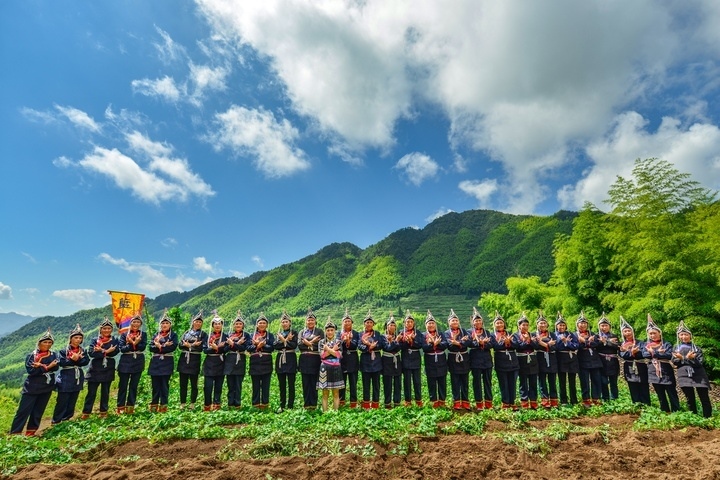 景寧渤海鎮(zhèn)安亭村畬歌嘹亮。供圖 共享聯(lián)盟·景寧