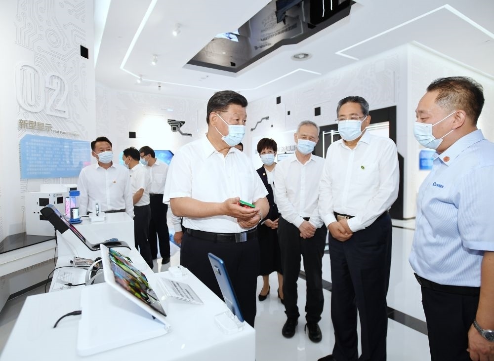 2020年8月19日下午，習(xí)近平總書記在安徽省合肥市參觀安徽創(chuàng)新館，了解安徽省科技創(chuàng)新和新興產(chǎn)業(yè)發(fā)展情況。