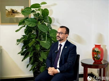 巴西文化部副部長卡西修斯·羅薩接受人民網(wǎng)專訪。人民網(wǎng)記者 符園園攝