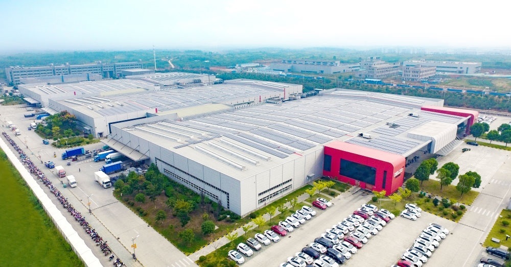 圖為德力西電氣蕪湖工廠（無人機照片）。（德力西集團供圖）