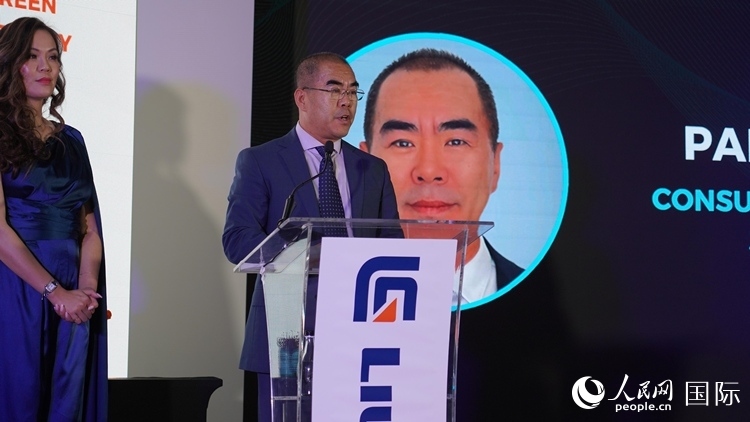 中國(guó)駐約翰內(nèi)斯堡總領(lǐng)事潘慶江發(fā)言致辭。人民網(wǎng) 張茜攝