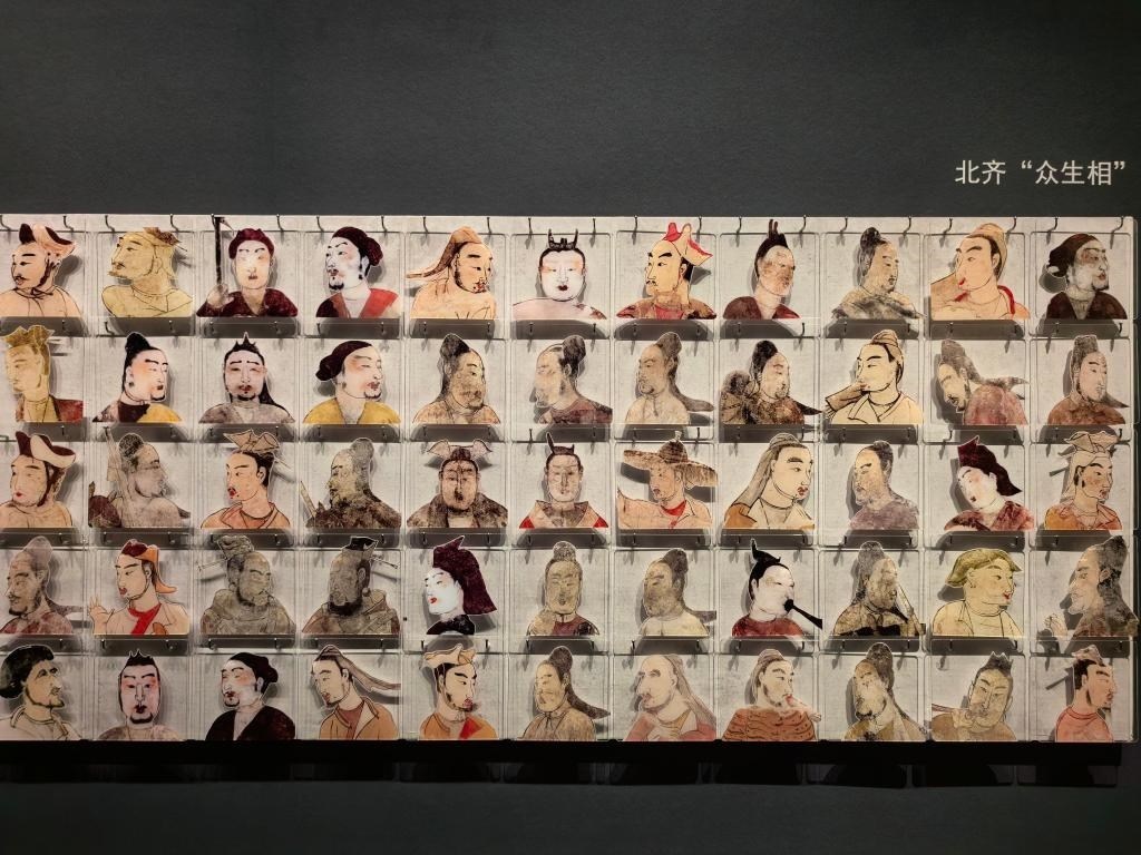 太原北齊壁畫博物館從山西北朝壁畫中提取人物元素展現(xiàn)當時民族融合、文化交流。太原北齊壁畫博物館供圖