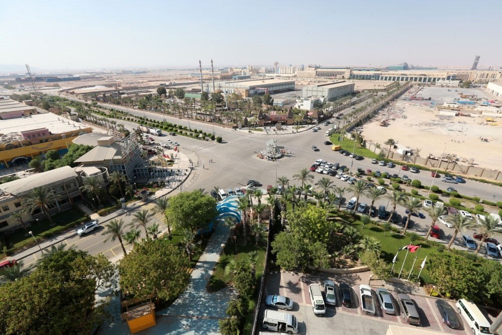 這是2023年8月10日在埃及蘇伊士省拍攝的中埃·泰達蘇伊士經(jīng)貿(mào)合作區(qū)。新華社記者 隋先凱 攝