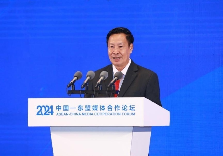 坡西·喬馬尼馮致辭。中國(guó)外文局供圖