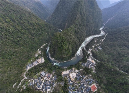 2023年3月10日，云南獨龍江航拍