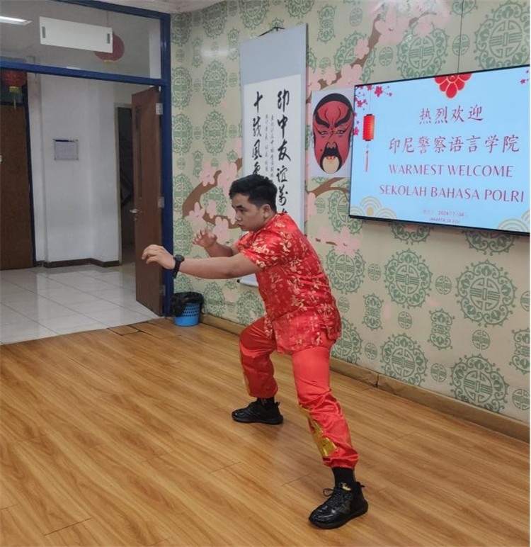 警察學員表演武術。活動主辦方供圖