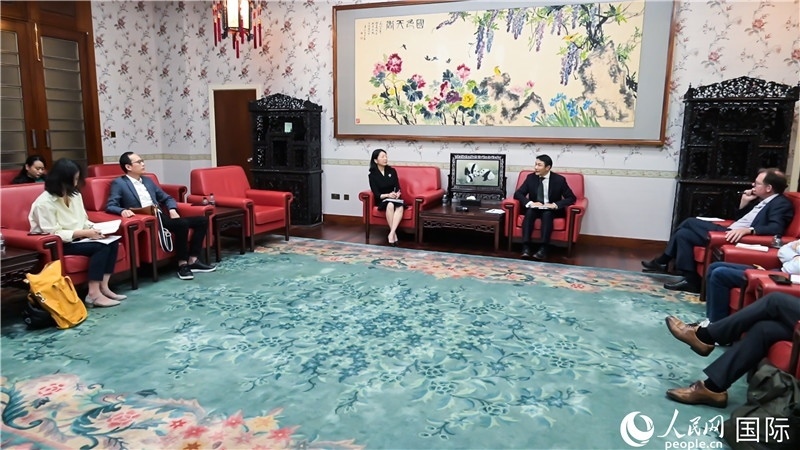 中外媒體吹風(fēng)會(huì)現(xiàn)場(chǎng)。 人民網(wǎng) 郭錦標(biāo)攝