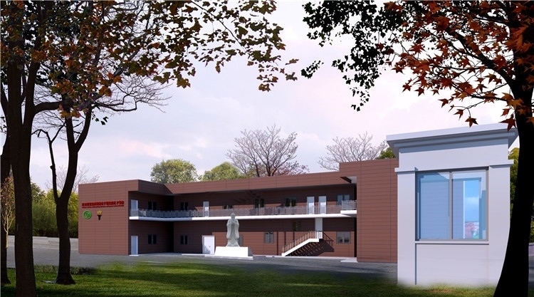 圖3：圖為孔子學院教學樓項目效果圖。四川路橋供圖