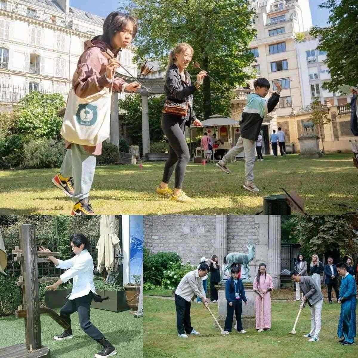 中國(guó)傳統(tǒng)體育項(xiàng)目互動(dòng)體驗(yàn)區(qū)樂(lè)趣橫生。“中國(guó)之家”供圖