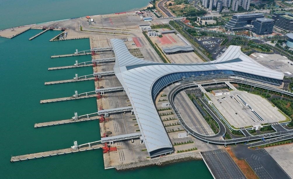 這是已經(jīng)停航的?？谛潞８郏?月4日攝，無人機(jī)照片）。新華社記者 郭程 攝