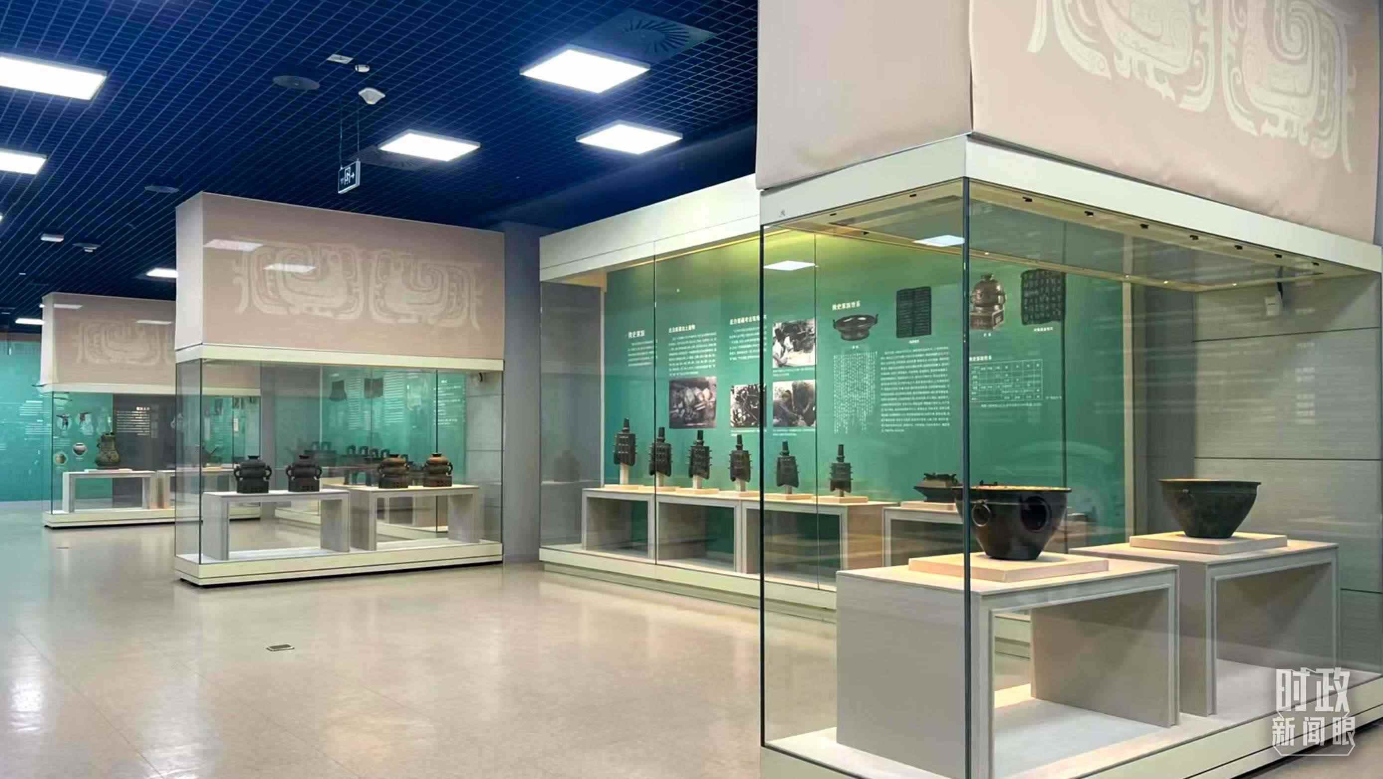 △ 寶雞青銅器博物院內(nèi)展陳。（總臺記者崔剛拍攝）
