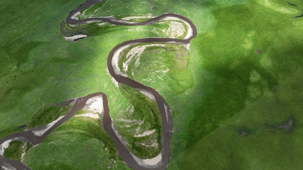 2023年7月6日在甘肅省甘南藏族自治州瑪曲縣拍攝的阿萬倉濕地景色（無人機照片）。瑪曲濕地占地562萬畝，是黃河上游重要的水源涵養(yǎng)區(qū)和生態(tài)功能區(qū)，被譽為“黃河之腎”。