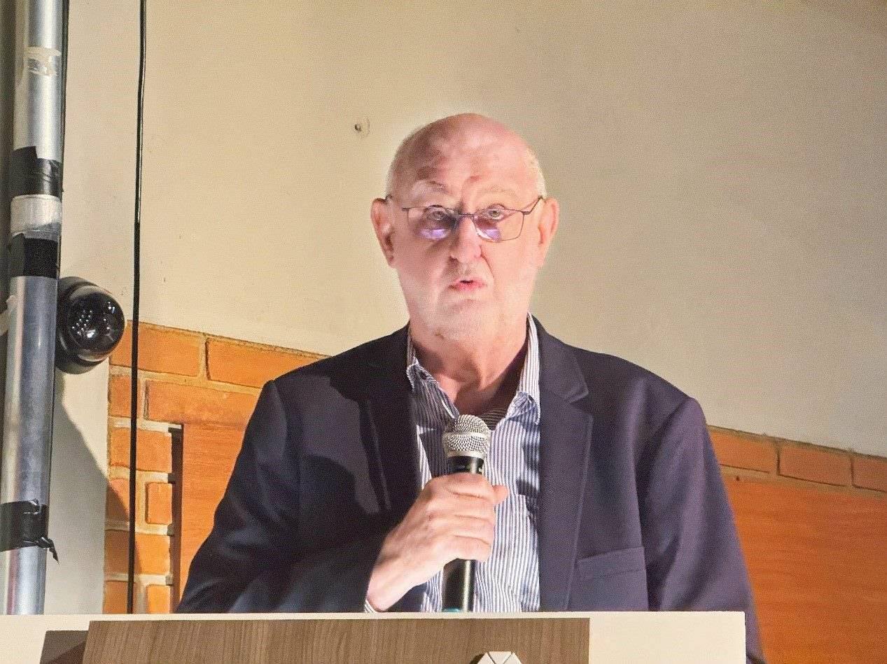 圣保羅州立大學(xué)孔子學(xué)院巴方院長保利諾在活動(dòng)中致辭。圣保羅州立大學(xué)孔子學(xué)院供圖