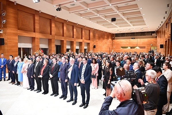 招待會現(xiàn)場。孫瑋 攝