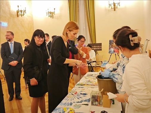 招待會現(xiàn)場。中國駐匈牙利大使館供圖