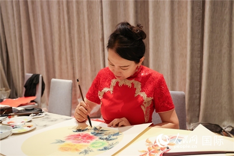 中國(guó)傳統(tǒng)文化展示。人民網(wǎng)記者任皓宇攝