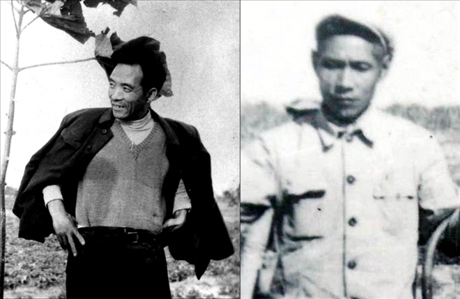 拼版照片：左圖為焦裕祿資料照片；右圖為谷文昌資料照片。
