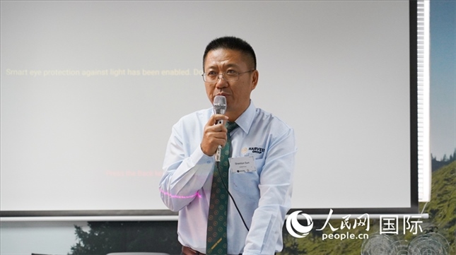 碩豐集團董事長孫曉棟發(fā)言。 人民網 張茜攝