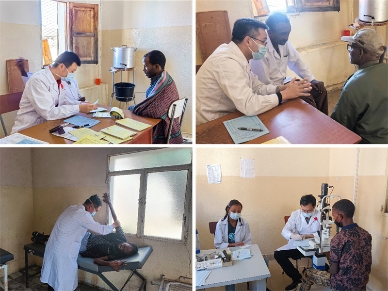 中國(guó)第17批援厄立特里亞醫(yī)療隊(duì)在科倫醫(yī)院開展巡診活動(dòng)。中國(guó)第17批援厄立特里亞醫(yī)療隊(duì)供圖