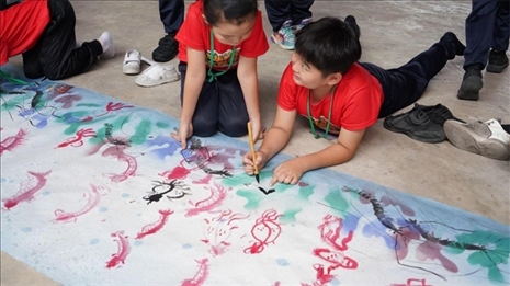 水墨畫教學。主辦方供圖