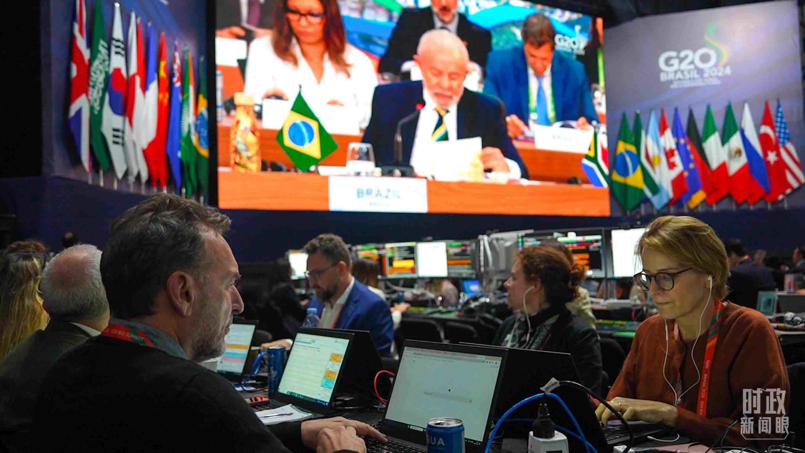 △G20里約峰會(huì)媒體中心。（總臺(tái)央視記者盧心雨拍攝）