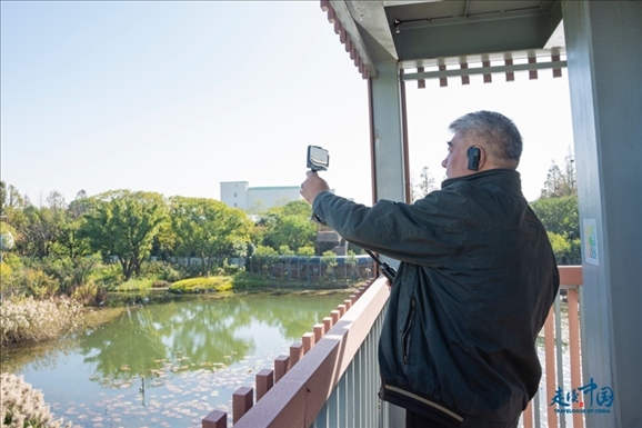 參觀(guān)白鷺園。環(huán)球網(wǎng)供圖