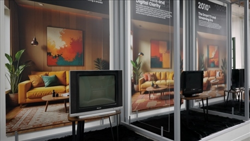 海信顯示技術(shù)展示畫作。海信南非公司供圖