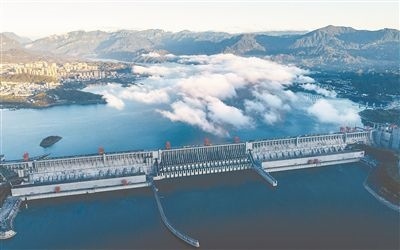 圖為三峽大壩。 新華社發(fā)（鄭家裕攝）