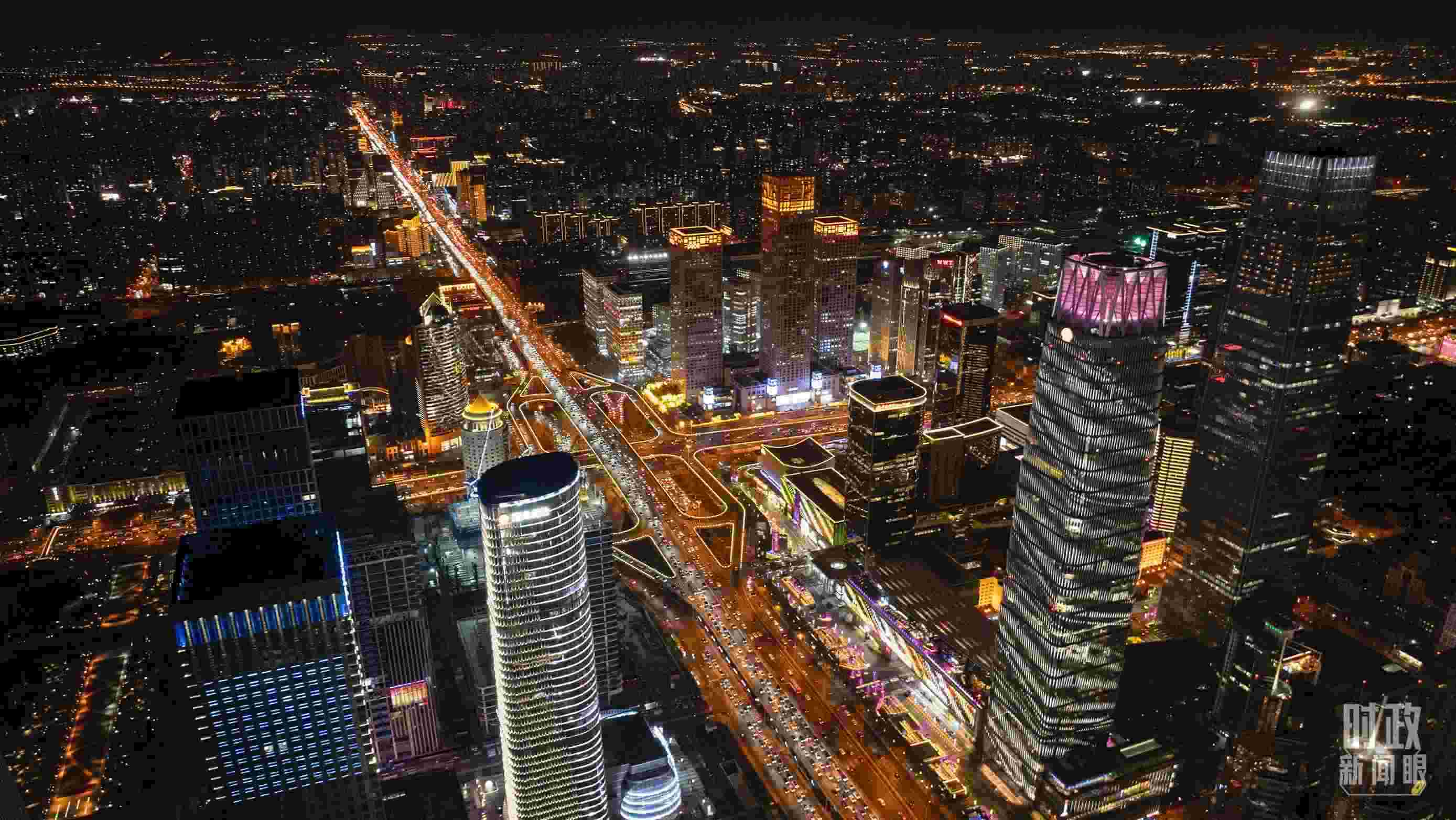 △北京CBD（中央商務(wù)區(qū)）。（總臺記者郭增浩拍攝）