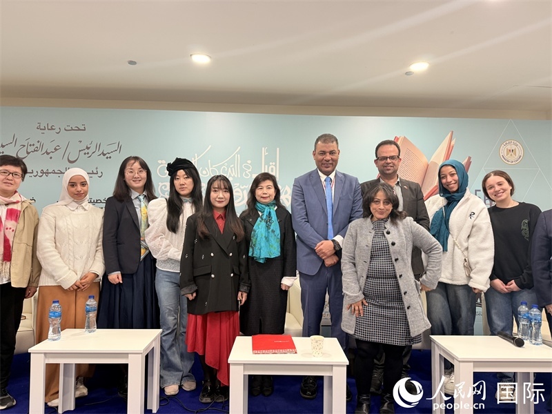 “中國與埃及：古往今來的聯(lián)系”主題分享會，人民網(wǎng)記者黃培昭攝