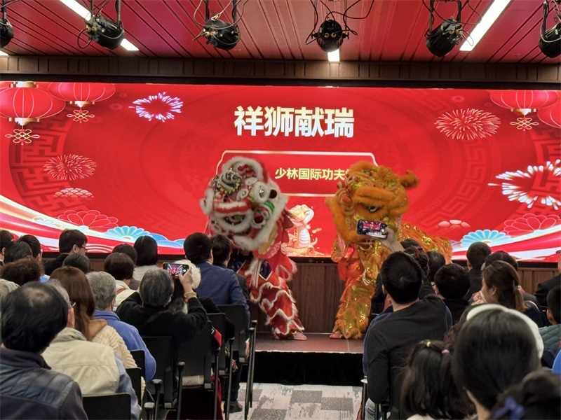 活動現(xiàn)場舞獅表演。主辦方供圖