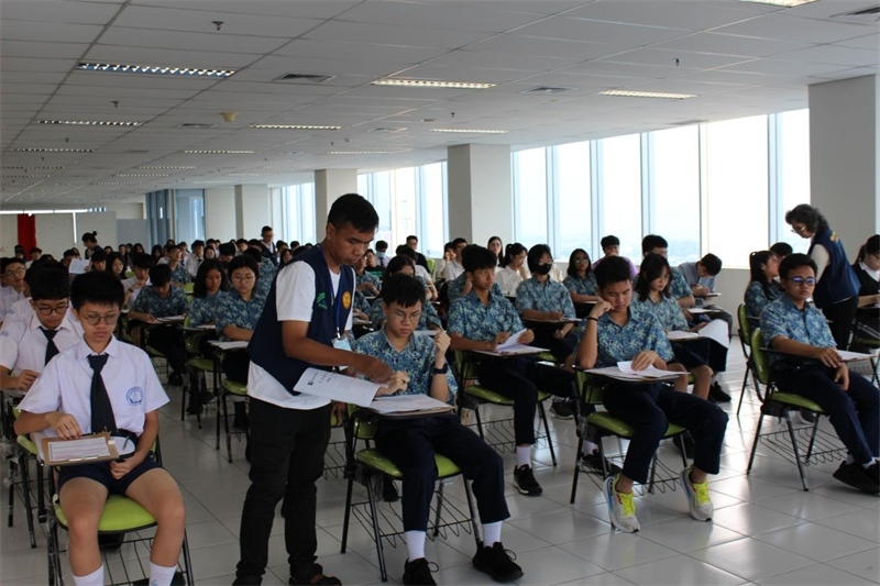 考試現(xiàn)場。印尼雅加達(dá)華文教育協(xié)調(diào)機構(gòu)供圖